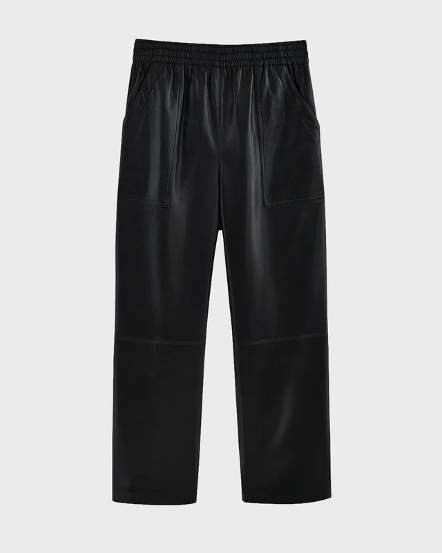 Anine Bing Bukse Billy Recycled Leather Black XS