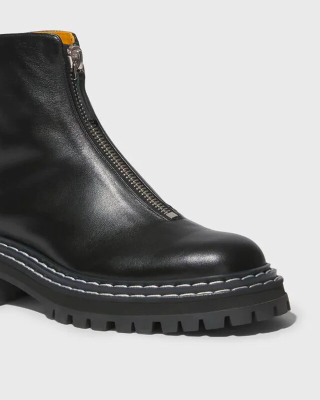 Proenza Schouler Boots Lug Sole Zip  Black EUR 40