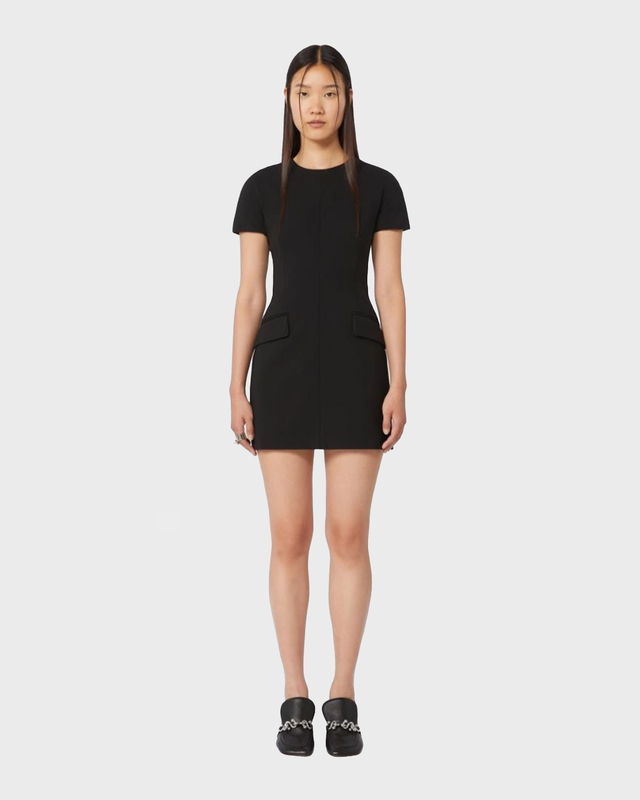 Sportmax Kjole Jersey Black L