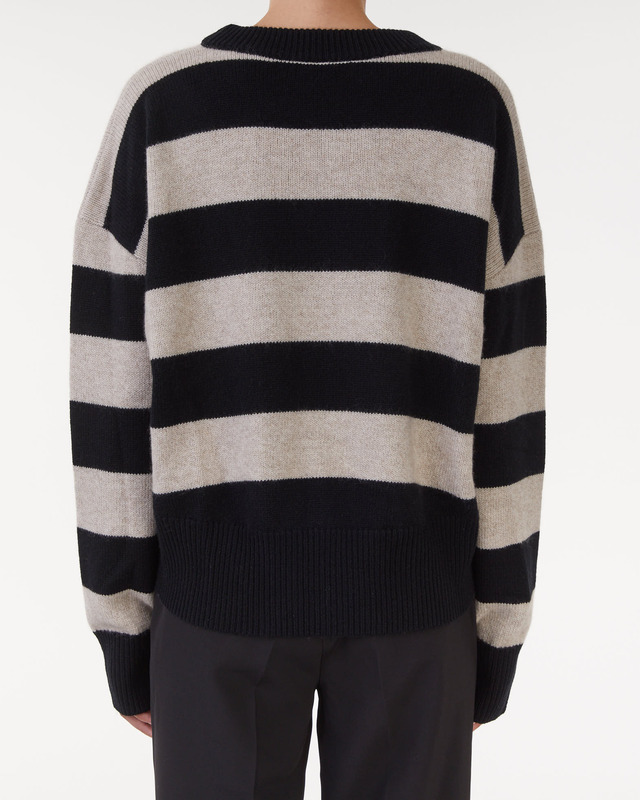 Wakakuu Icons Sweater Jo Striped Svart/beige  S