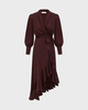 Zimmermann Dress Silk Wrap Midi  Mahogny  1 (S-M)