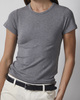 Wakakuu Icons T-Shirt Baby Tee Modal Grey melange XS