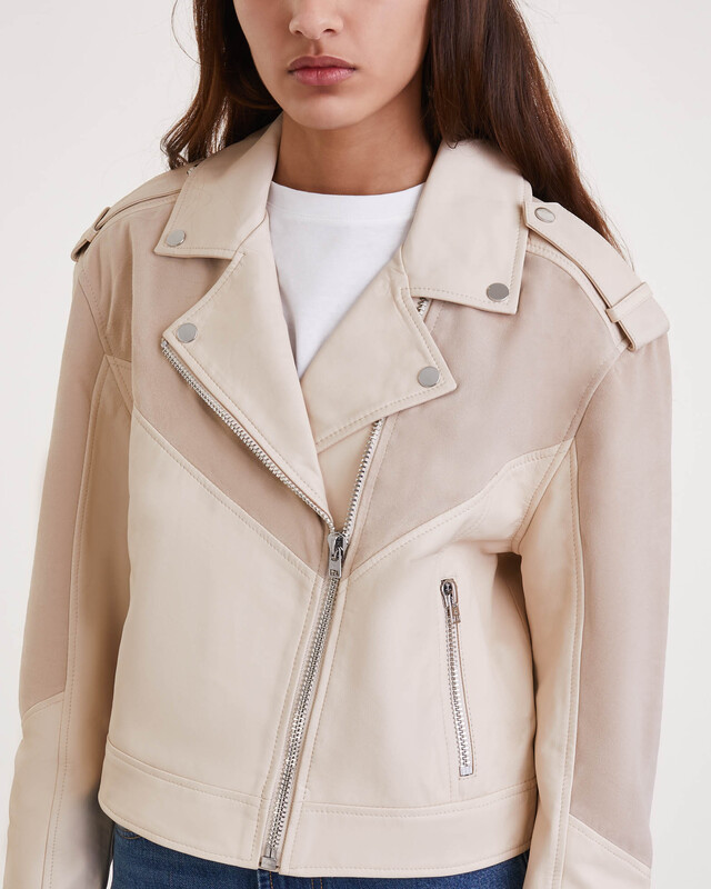Dante6 Jacket Sybil Mix Leather Chalk 1 (XS)