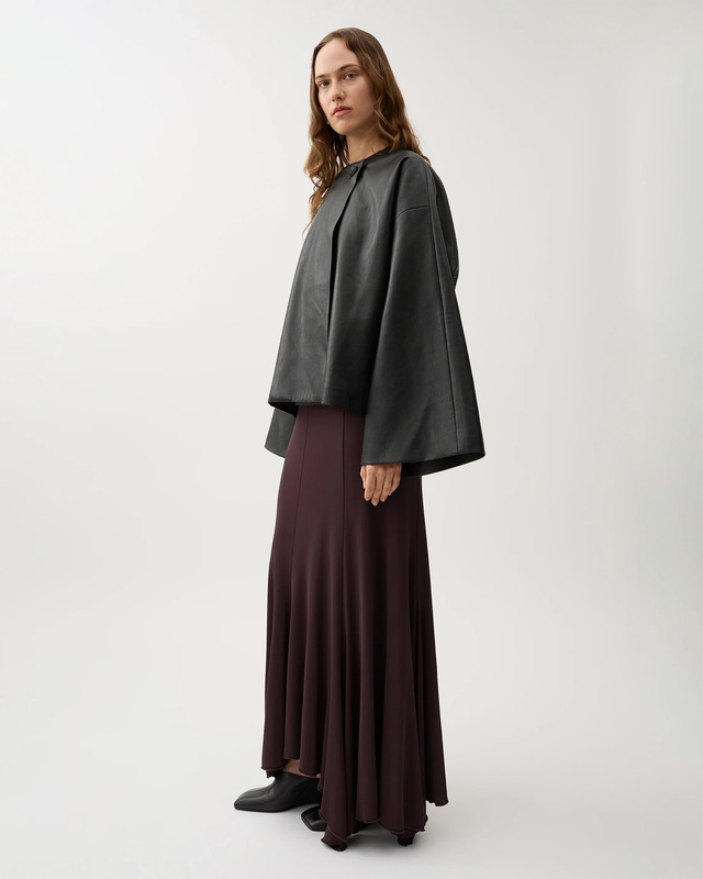 Rodebjer Jacka Cleo Rec Leather Svart XS