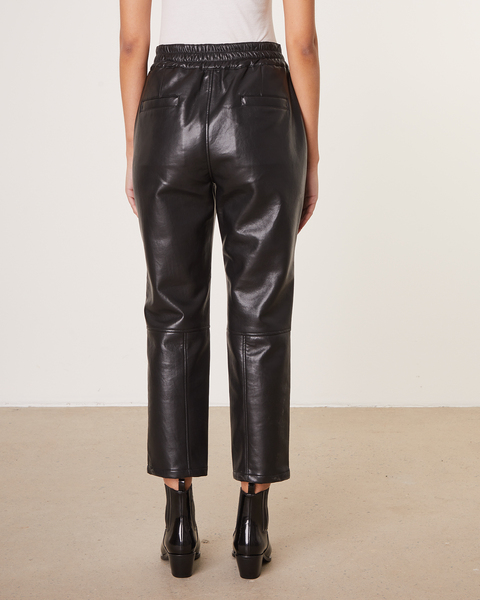 Leather Pant Satine Black 2