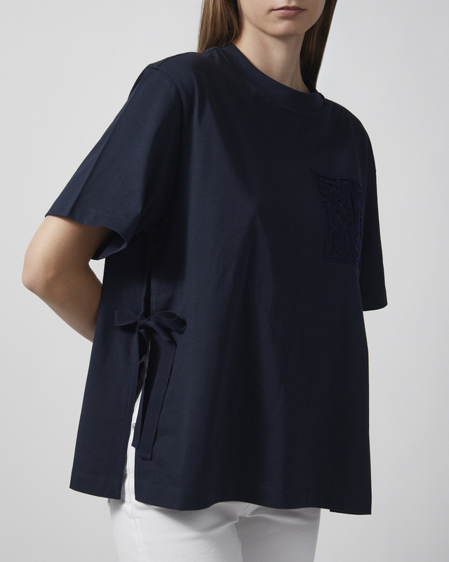 Moncler T-skjorte SS Navy L