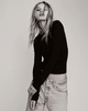 Éterne LONG SLEEVE FITTED TOP Black S