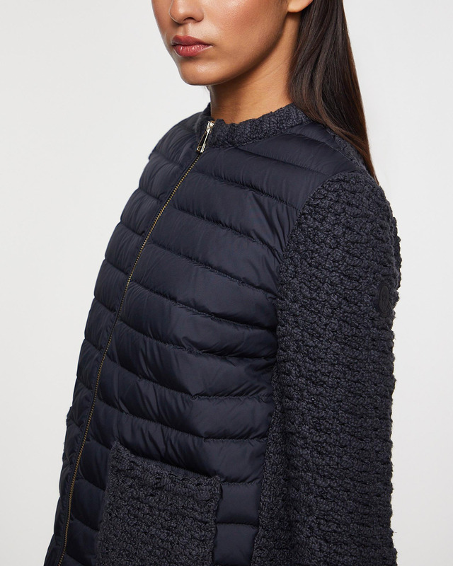 Moncler Kofta Padded Cotton Zip-Up Blå L