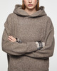 Acne Studios Layered Wool Hoodie Beige XS