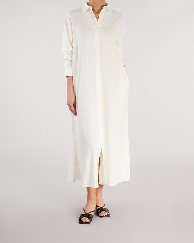 Wakakuu Icons Klänning Linen Shirt Vit S