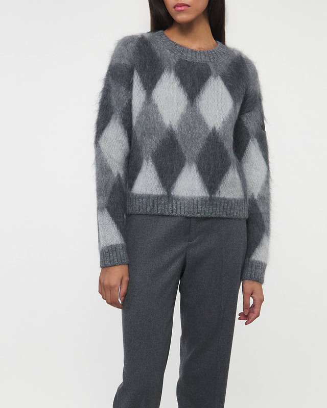 Moncler Tröja Wool & Mohair Jumper Svart XS