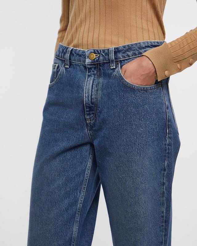 Moncler Jeans Straight Leg Bleached  Navy IT 46 (EUR 40)