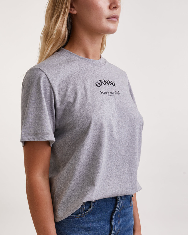 Ganni T-Shirt Jersey Relaxed  Paloma melange L