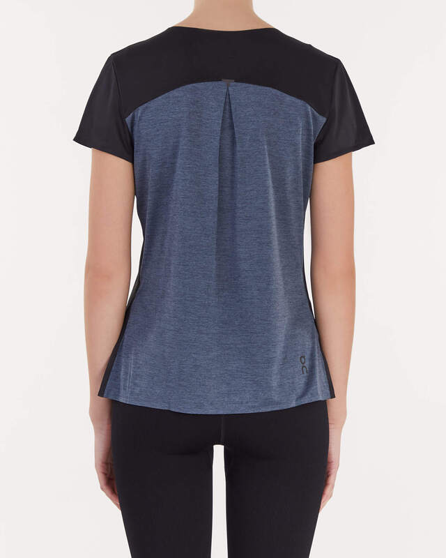 On Topp Performance-T W Black/Dark Svart M