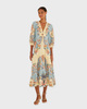 FARM Rio Dress Boho Maxi Ljusgul M