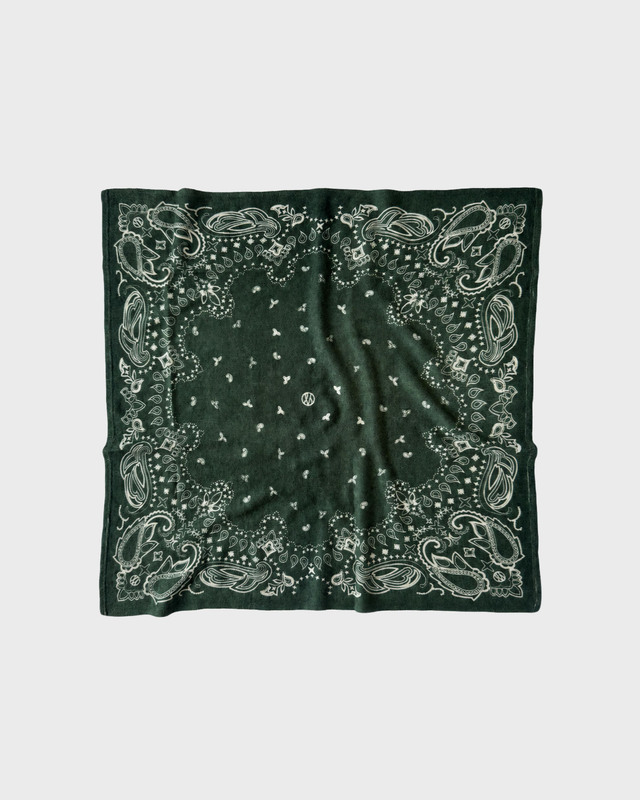Le Scarf Tørklæde Cashmere Paisley Grøn 65x65 ONESIZE