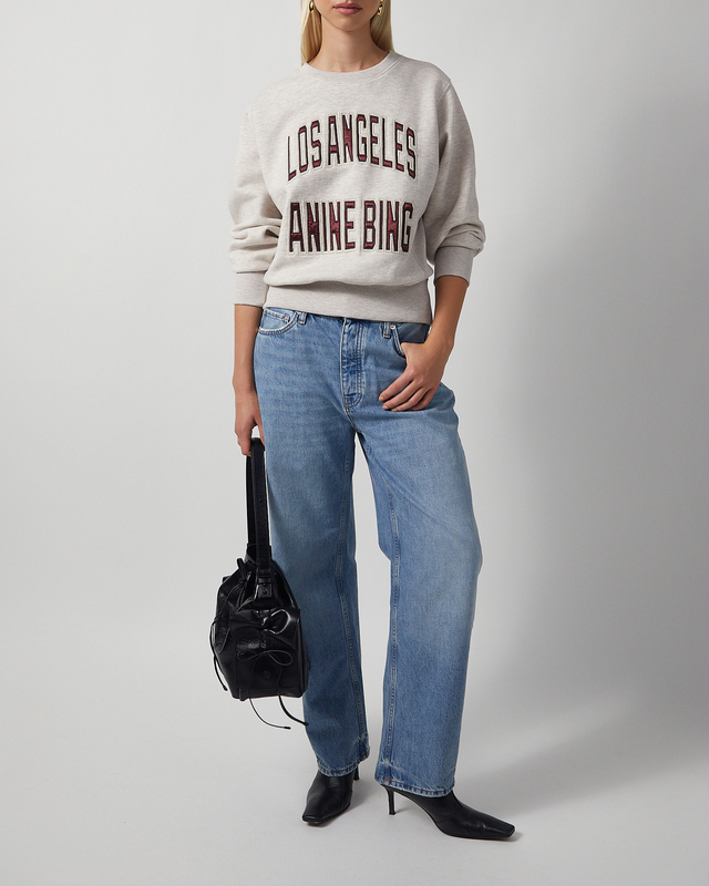 Anine Bing Sweatshirt Harry Shrunken LA Beige M