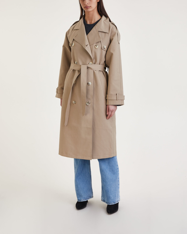 MEOTINE Trenchcoat Bobby Canvas Beige M-L
