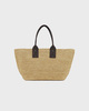Ganni Bag Easy Shopper Medium Raffia Ljusbrun ONESIZE