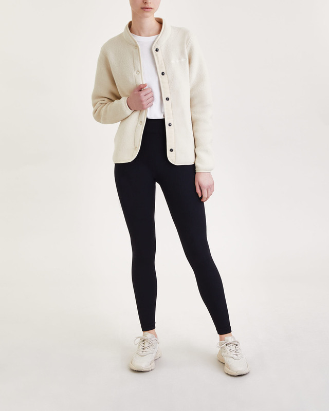 Peak Performance Cardigan W Fleece Snap Sand L