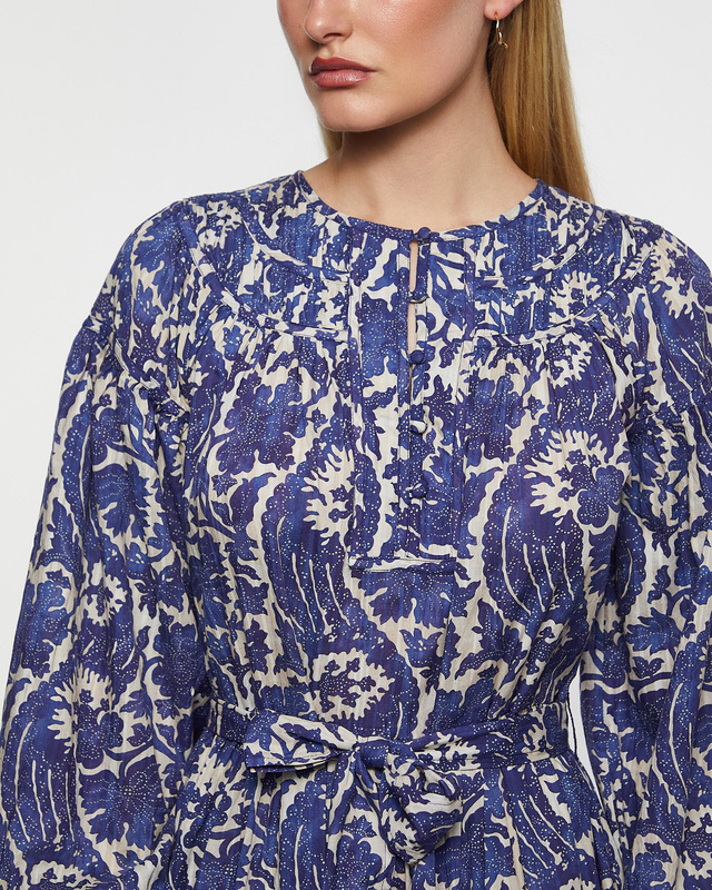 Ulla Johnson Dress Seraphina Long Sleeve Blue US 8 (EUR 40)
