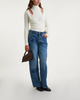 GANNI Blus Brushed Alpaca Wrap Egret M