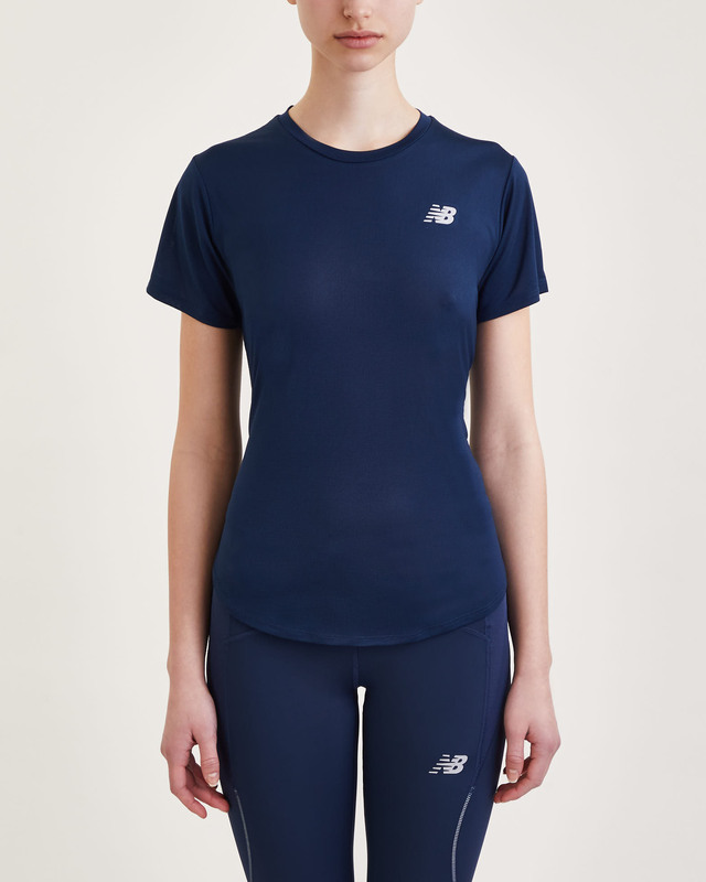 New Balance Top Accelerate Short Sleeve  Indigo M