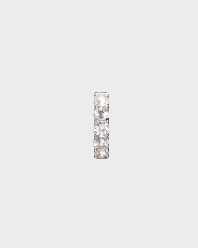 Maria Nilsdotter Örhängen Eternity Hoop Silver/vit ONESIZE