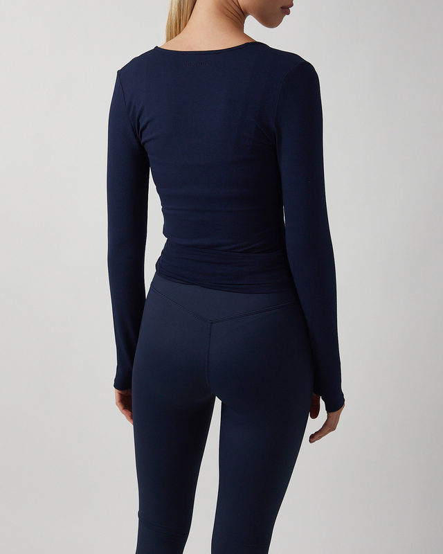 Sisterly tribe Top Soft Ballet Wrap Navy XS