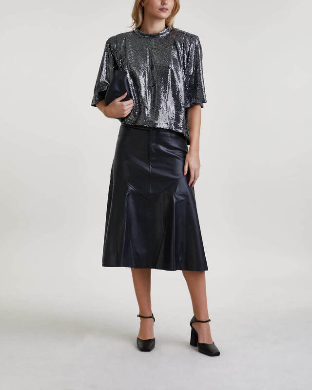 Proenza Schouler Skirt Jesse Faux Leather Svart US 8 (EUR 40)
