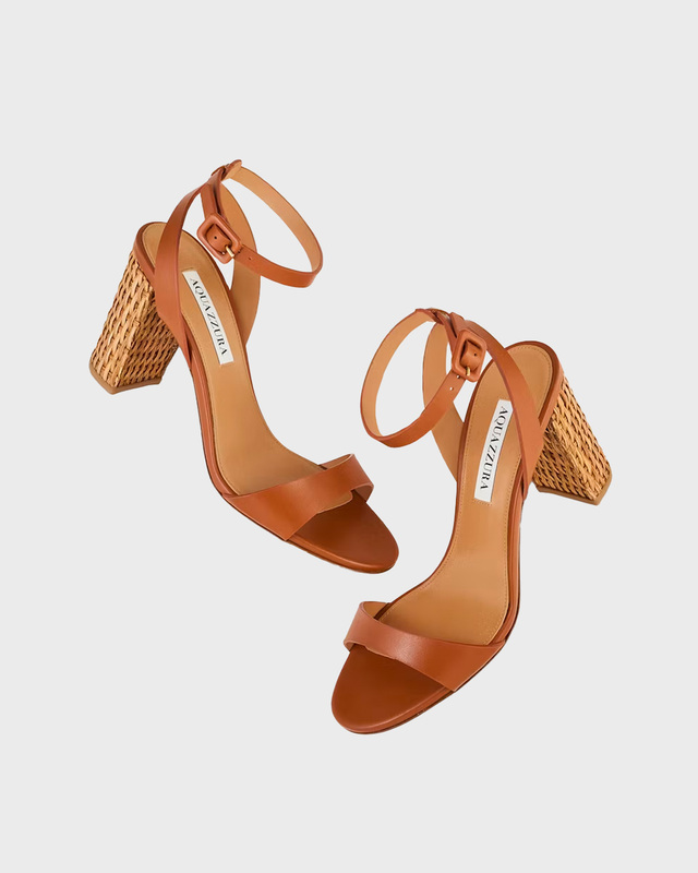 Aquazzura Klackskor Sunseeker Sandal Tobacco EUR 41