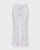 7 For All Mankind Jeans Cropped Dojo Soleil Raw Cut White 24
