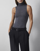 Wakakuu Icons Topp Sleeveless Merino Turtleneck Dark Grey XL