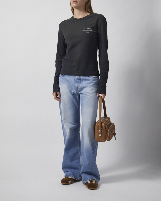 Acne Studios T-shirt Long Sleeve 1996 Stamp Faded Black L-XL