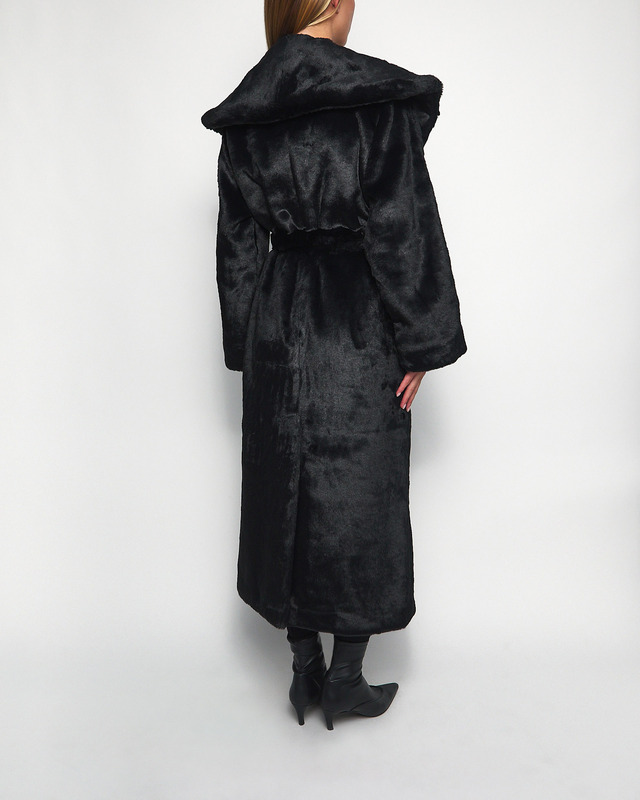 Wakakuu Icons Coat Paris Faux Fur Black S
