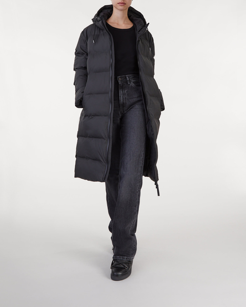 Long Puffer Jacket Svart 2
