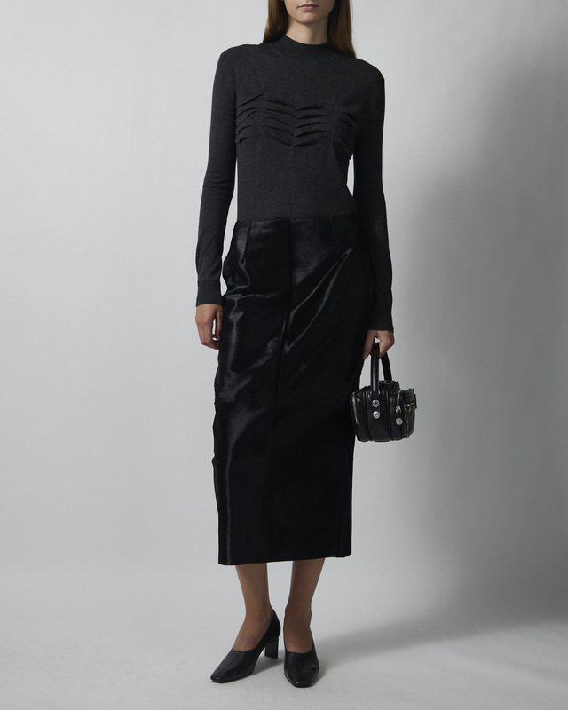 Jil Sander Genser LS MN Jumper Anthracite IT 42 (EUR 38)