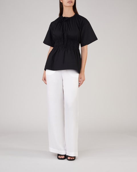 Blus Drawstring Blouse Svart 2