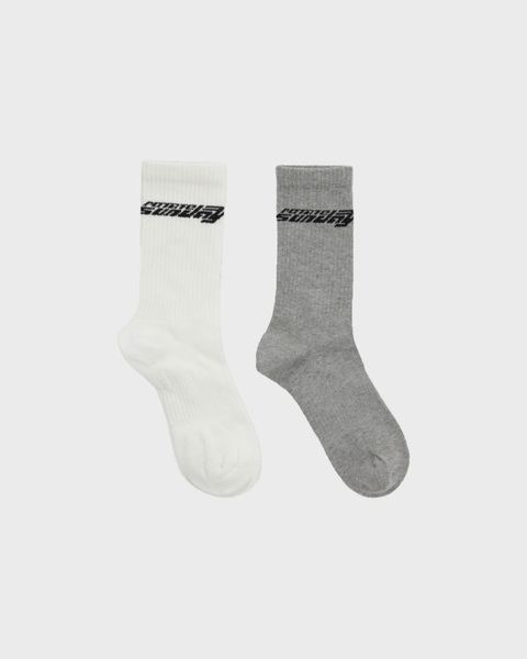 Rotate Socks - 2 Pack Vit/grå 1