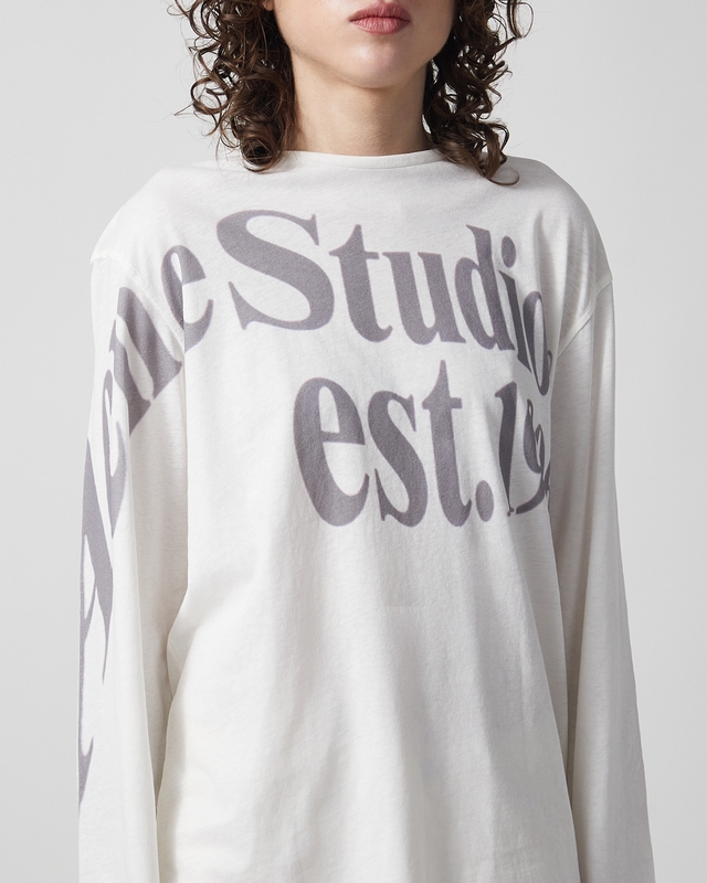 Acne Studios T-shirt Relaxed fit graphic Offwhite S