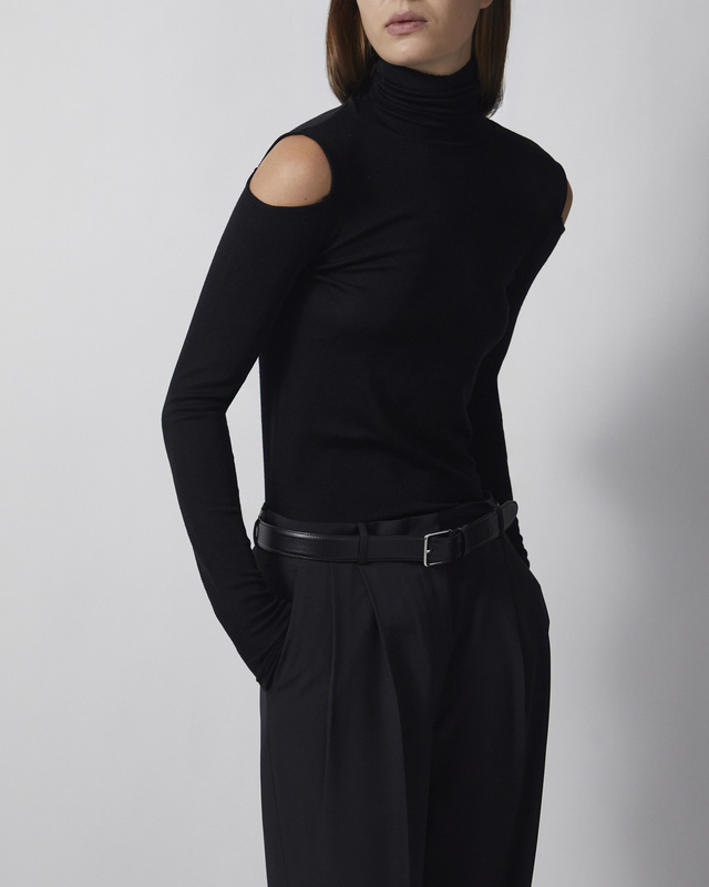 Wakakuu Icons Topp Merino Wool Sania Cut Out Svart L