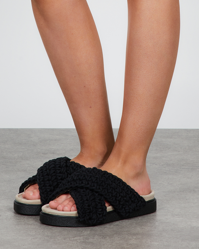 Inuikii Sandals Slipper Woven Svart EUR 41