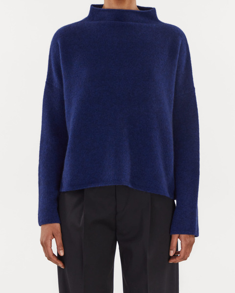Mika Yak Funnelneck Sweater Blå 1