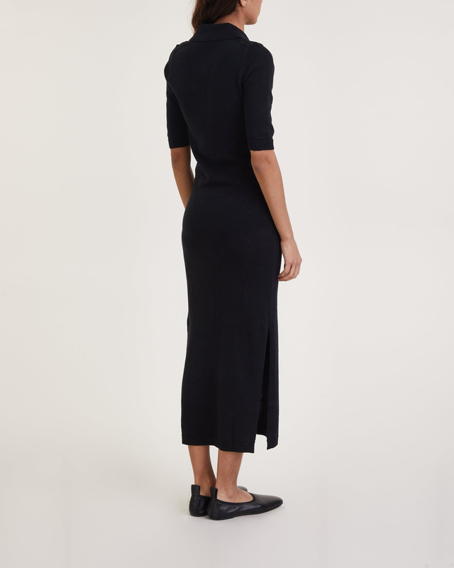 Filippa K Klänning Cotton Linen Knit Svart L