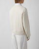Moncler Sweatshirt Embroidered Logo Cotton  Natural M