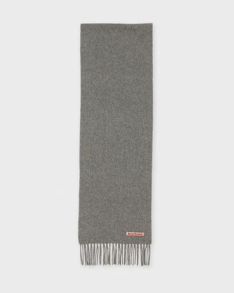 Fringe Wool Scarf Grå/brun ONESIZE 1
