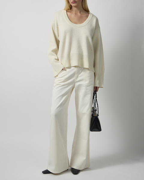 Strik Soft Wool Scoop Knit Cream 2
