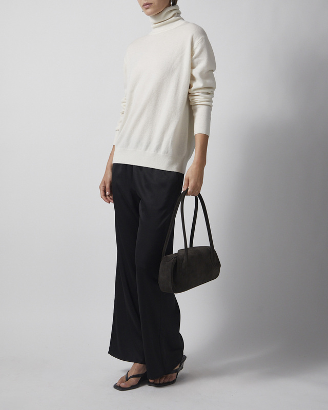 Wakakuu Icons Sweater Cashmere Wool Turtleneck Pearl XS
