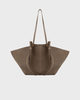 YUZEFI Large Mochi Suede Bag  Taupe ONESIZE