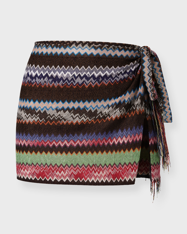 Missoni Skirt Zigzag Lurex Mini Multicolor ONESIZE